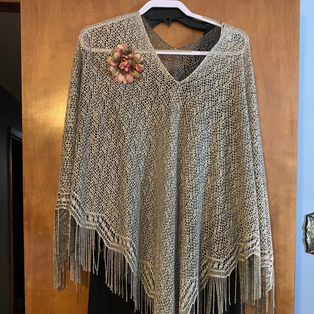 Dress with poncho